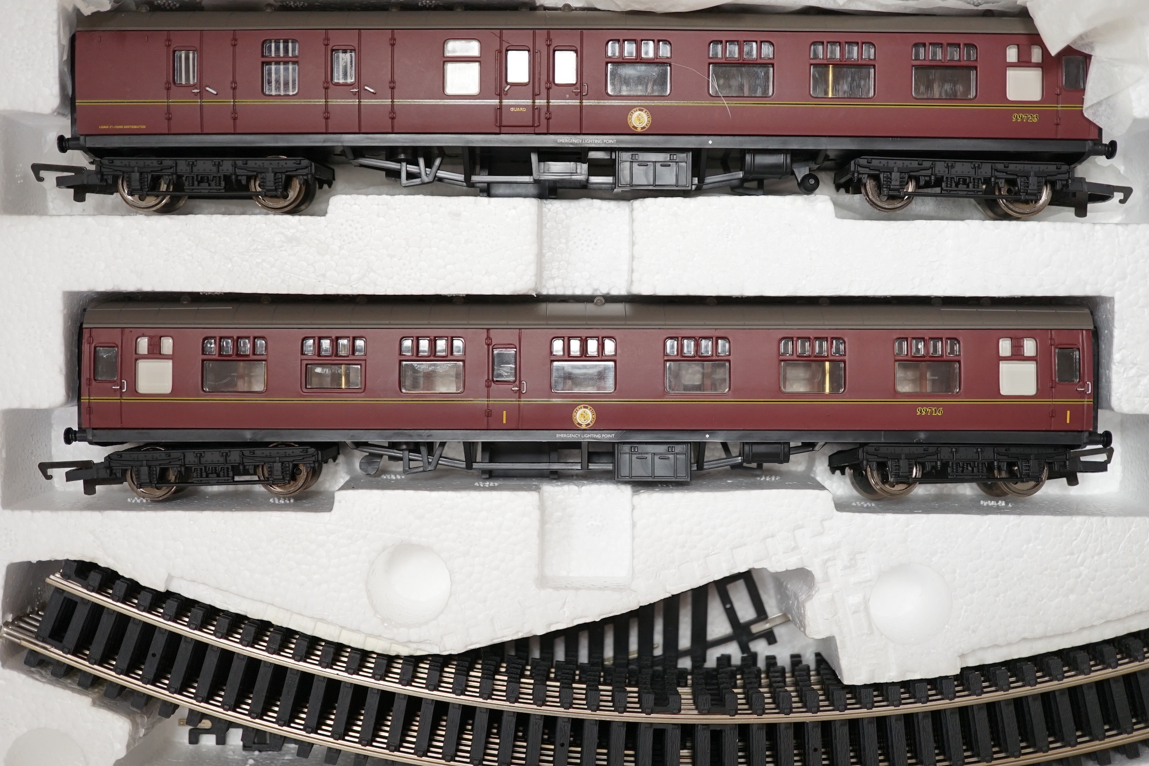 A Hornby 00 gauge Hogwarts Express Electric Train Set (R1033) from Harry Potter and the Chamber of Secrets